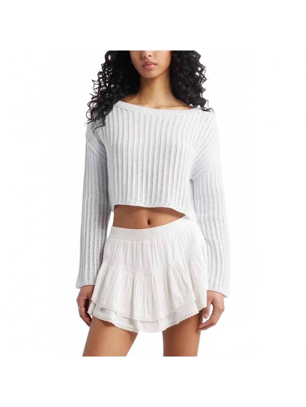 BP Cotton Crop Sweater NWT Blue Illusion XXL